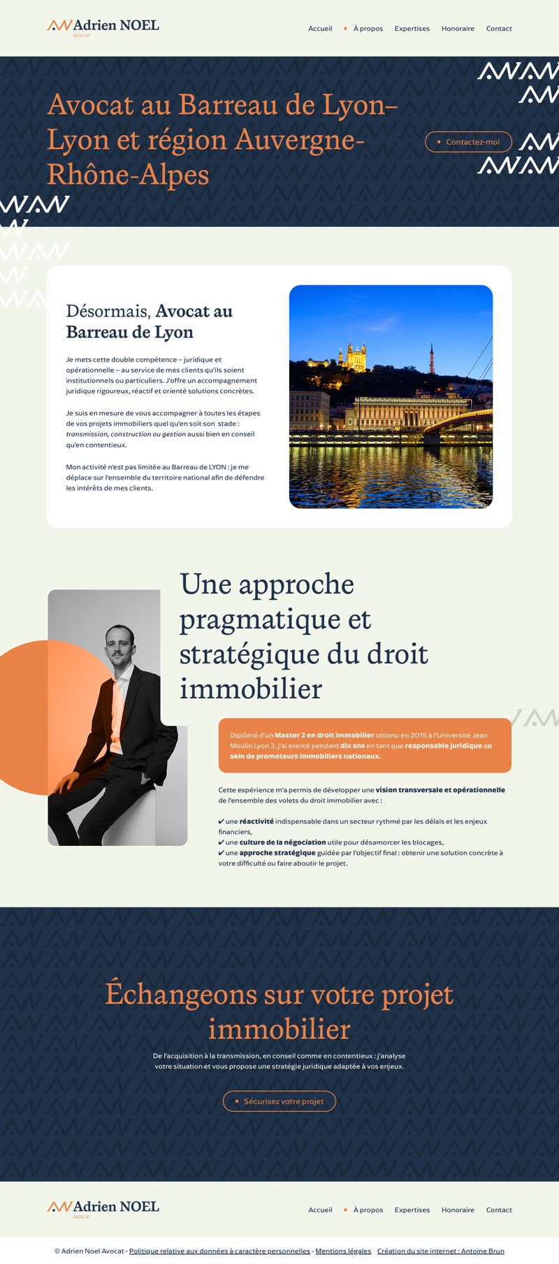 Capture complète de la page À propos.