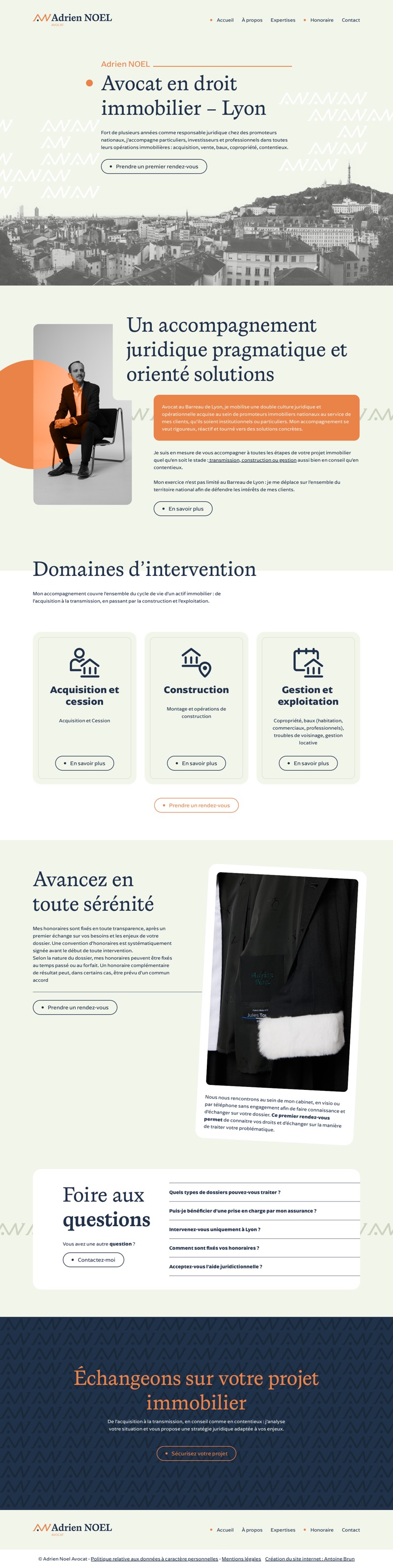 Capture complète de la page Accueil.